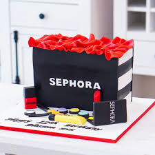 sephora bag with make up cake cakes