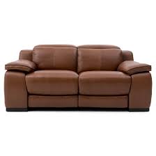 comfortable leather reclining loveseat