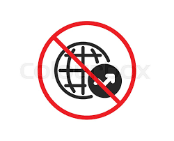 No Or Stop World Statistics Icon Stock Vector