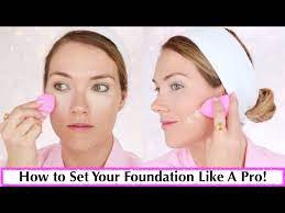 setting powder to set your foundation