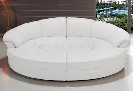 2276 circle sectional sofa in white