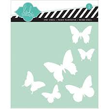 Amazon Com Heidi Swapp Butterfly Stencil 6 By 6 Inch 841