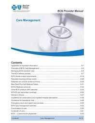 bcn provider manual care management
