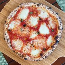 pizza margherita on 48 hour dough in