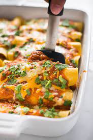 The Best Chicken Enchilada Recipe Shredded Chicken Rolled Up In A Soft  gambar png