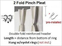 2 fold pinch pleat best fabric