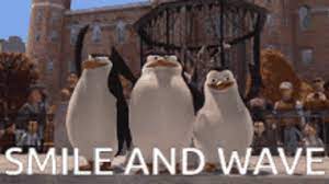 penguins of madagascar smile and wave