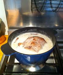 pork cooked in milk lomo con leche