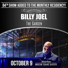 billy joel to play madison square