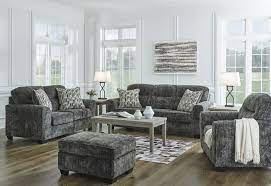 lonoke living room set in gunmetal by