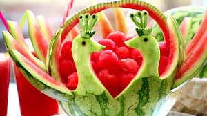 How To Make Watermelon Peacocks Fruit And Vegetable Carving Garnish Food Art Party Decoration