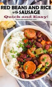 easy red beans and rice with sausage
