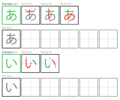15 Punctual Hiragana Chart With Stroke Order