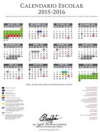 Calendario Escolar Sep 2015 2016
