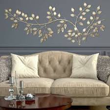 Decorative Brushed Gold Flowing Leaves