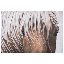 horse eyes canvas wall decor hobby