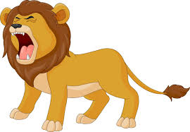 dessin animé le lion rugit 12851825 art