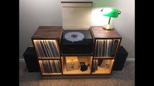 record player cabinet walnut birch