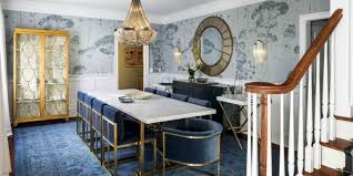 Modern Dining Rooms With A Fl Wallpaper