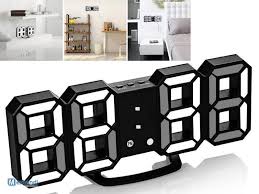 3d Led Digital Clock Wall Clock With