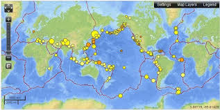 Real Time Earthquake Map Physical Geography Earthquake
