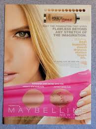 magazine adver page maybelline