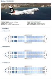 Alaska Airlines Boeing 737 800 Aircraft Seating Chart