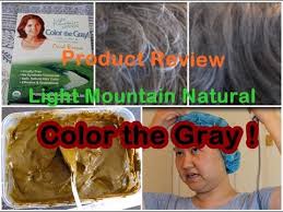 Natural Hair Dye Light Mountain Natural Color The Gray Product Review Youtube