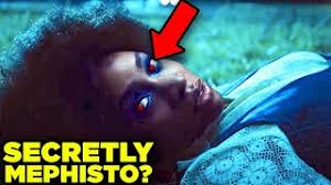 Let's get the character's potential connection to the series explained. Wandavision Trailer Hidden Mephisto Sightings Revealed Youtube