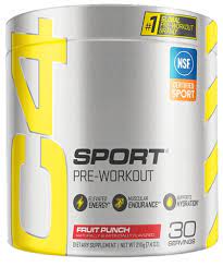 cellucor c4 sport pre workout powder fruit punch 9 5 oz powder