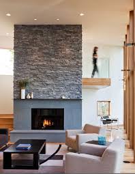 Stacked Stone Fireplaces Contemporary