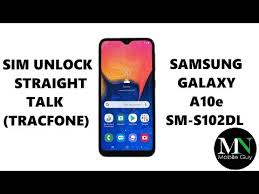 You can put any sim card in the phone you like and it will still be locked and demanding. Factory Sim Unlock Straight Talk Tracfone Samsung Galaxy A10e Instantly Youtube