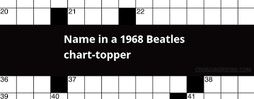 Name In A 1968 Beatles Chart Topper Crossword Clue