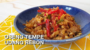 Sambal radio a traditional dish from sarawak, it is an omelette mixed with fried belacan and anchovies. Oseng Tempe Udang Rebon Menu Harian Mudah Dan Enak Youtube
