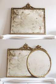 how to antique a mirror tutorial