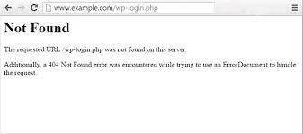 fix 404 not found wp admin or wp login