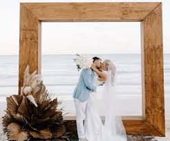 esküvői fotófal házilag fából