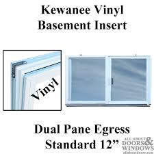 Vinyl Basement Insert Dual Pane Glass
