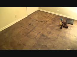 lightening up a stained concrete floor