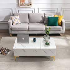 Lift Top Marble Coffee Table