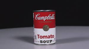 Image result for Pic of old can of Campbell's product..