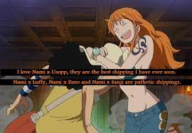 One Piece Confessions — I love Nami x Usopp, they are the best shipping I...