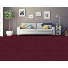 achim nexus 12x12 self adhesive carpet floor tile 12 tiles 12 sq ft burgundy 12 in x 12 in