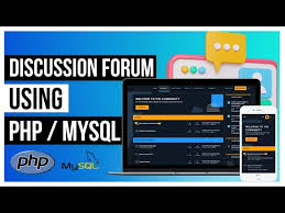 build a php mysql discussion forum or