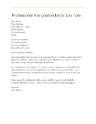 19 basic resignation letter exles
