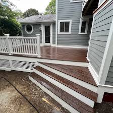 Deck And Concrete Patio Installation In