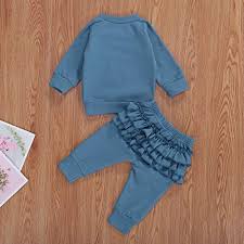 4.7 out of 5 stars. 2pc Toddler Baby Girl Rainbow Clothes Long Sleeve Sweatshirt Top Ruffled Pants Outfits Fall Winter Set H Rainbow Print Royal Blue 12 18 Months Pricepulse
