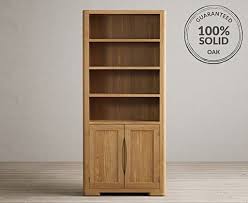 Harper Solid Oak Tall Bookcase Oak