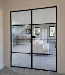 industrial style hinged double doors
