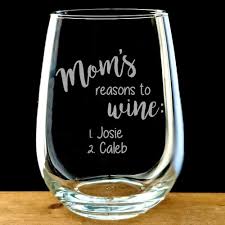 Mom Wine Glass Reasons To Wine Glass